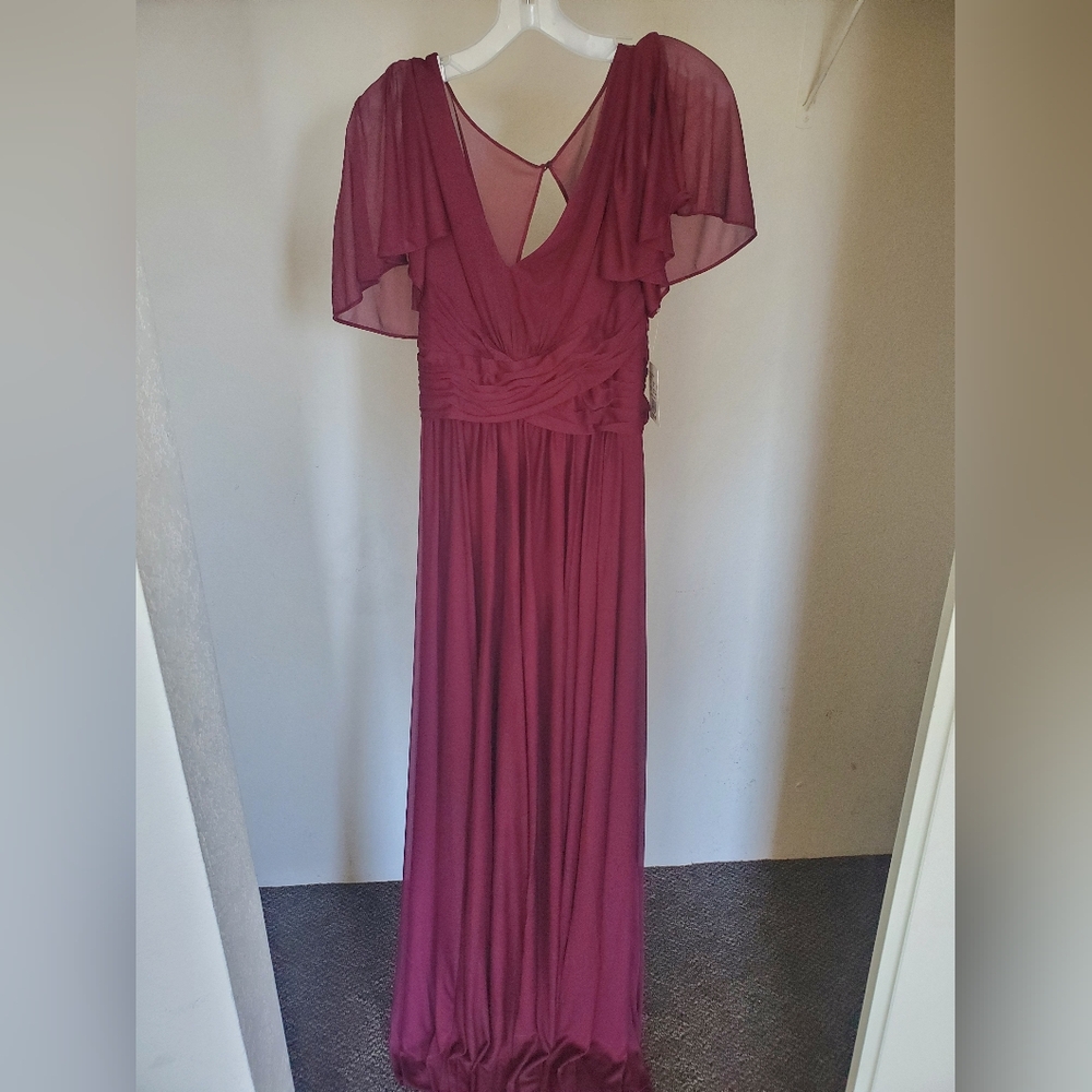 David's Bridal Dress Wine Red Size 8